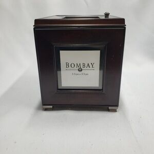 Vintage Bombay Company Wooden Photo Box Storage